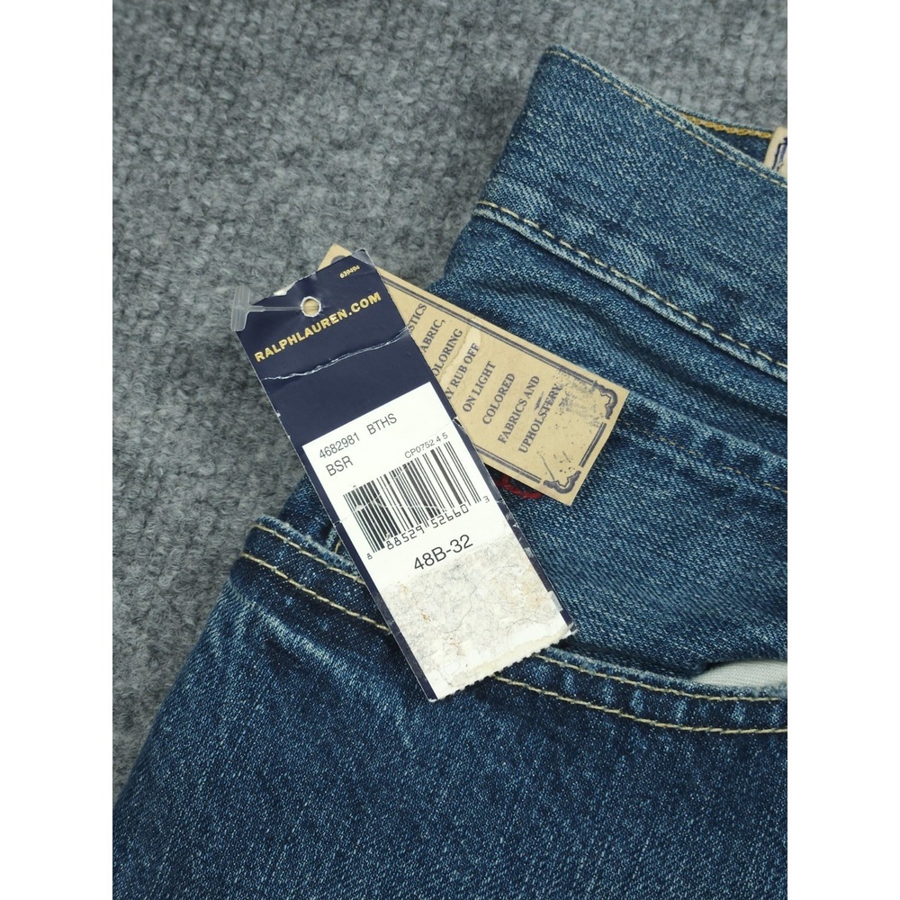 Polo Ralph Lauren Jeans Mens 48B x 32 Blue HAMPTON STRAIGHT Big Tall NWT - Picture 6 of 14